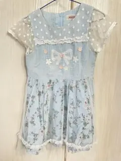 スーリー  花柄　刺繍　チュール　ワンピース　110