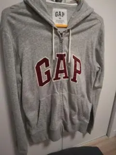 GAP グレー XS ギャップロゴパーカー　GAP グレー ジップアップパーカー
