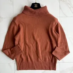 美品 マーガレットハウエル キャメル混 ケーブルニット ハイネックカーディガン MARGARET HOWELL - 2022美品マーガレットハウエル☆ウール