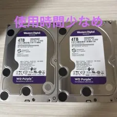 WD Purple 4TB WD40PURZ 3.5インチHDD（メ7/8） - メルカリ