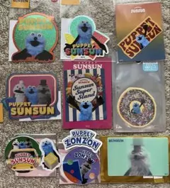 パペットスンスン　シール&ステッカー11点