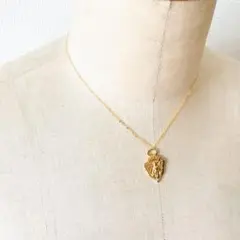 【美品】OLD GUCCI オールドグッチ クレストチャーム ネックレス デムナ