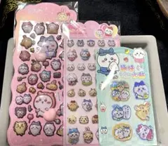 ちいかわおしりぷにぷにシール、立体シール、 水入立体シール　3種類セット