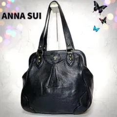 希少・美品】ANNA SUI ドクターズバッグ ダレスバッグ ブラック レザー
