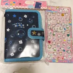 あわわちゃん デニムシールバインダー バインダー デニム シール帳 ウォーター