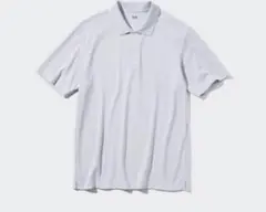 ユニクロ　エアリズムコットンカノコポロシャツ　グレー