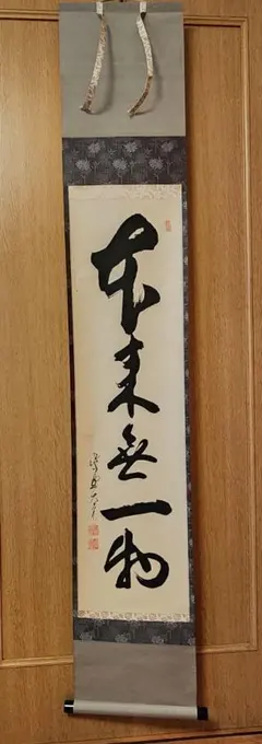 美品 掛け軸 大徳寺 立花大亀作「白雲自去来」共箱 中島静好堂表具 茶掛け 美品 掛け軸 大徳寺 立花大亀作「白雲自去来」共箱 中島静