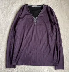 か*た様 00s Y2K archive grunge VネックロンT カットソ