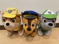 【美品】パウパトロール BIGサイズ ぬいぐるみ 3個セット