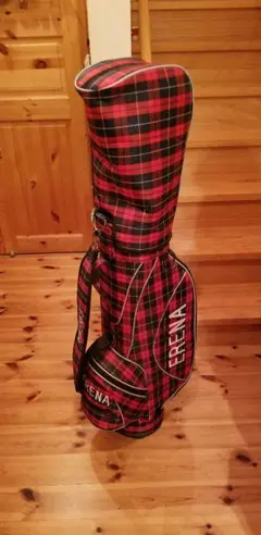 ★赤チェック柄★ゴルフフルセット★レディース
