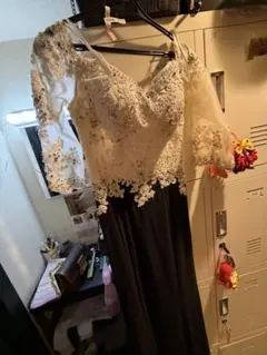 JEAN MACLEAN ロングドレス バイカラー