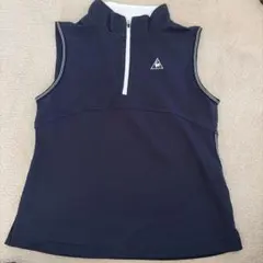 le coq sportif ネイビー ハーフジップ ノースリーブ シャツのサムネイル