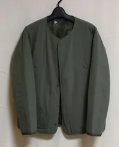 キルティングダウンジャケット ノーカラー