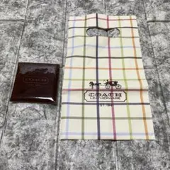 COACH コーチ スエード調 ミニミラー