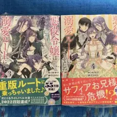 【シュリンク付】悪役令嬢は溺愛ルートに入りました!? 3巻　4巻通常版　十夜