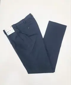 【新品・タグ付】ユニクロ 感動パンツ(コットンライク) ネイビー 79✕85