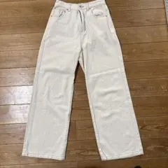 lugnoncureワイドデニム Mサイズ ベージュ