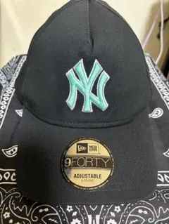 New Era 9FORTY ヤンキース　ティファニーブルー