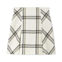 2025AW Sustainableロービングチェックミニスカート