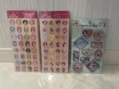 ディズニープリンセス ウォーターシール ストーンシール　3枚セット　セリア