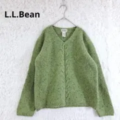 90s L.L.Bean モヘヤ混ラムウールニット　ヴィンテージ　Vネック　Mのサムネイル