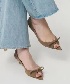 【新品】PIPPICHIC 別注　リボンパンプス 37 BEIGE ベージュのサムネイル