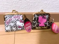 ハローキティ がま口ポーチ 財布 小銭入れ サンリオ レオパードA