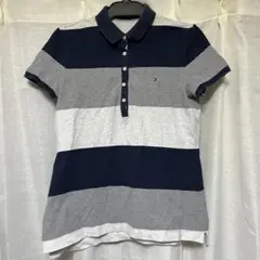 TOMMY HILFIGER GOLF ゴルフ　ポロシャツ ストライプ　Mサイズ