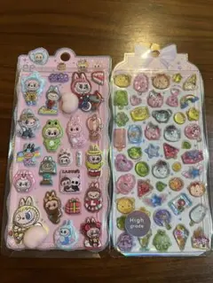 3Dクリスタルシール＆ラブブおしりシールセット