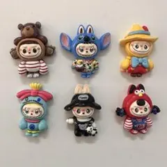 キャラクター型デコレーションパーツ 6個セット