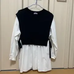 重ね着風 シャツ