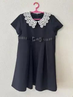 紺色ドレスと白いジャケット 120サイズ