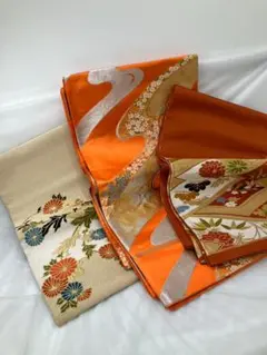 高級帯3本セット　振袖　袋帯　幅31cm