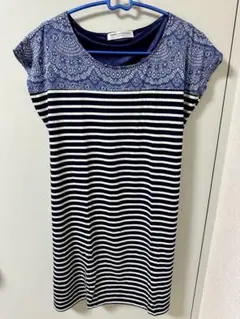 MASAKI MATSUSHIMA ストライプ半袖Tシャツのサムネイル