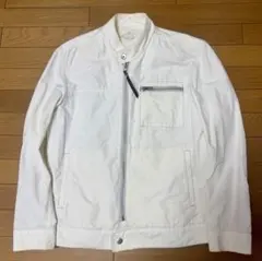 イタリアンカジュアル　BALL ライダースジャケット美品　ホワイト