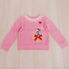 Disney❤️千趣会 ミニーちゃん トレーナー 裏起毛 120サイズ