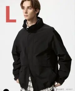 UNIQLOユニクロ　ウインドプルーフスタンドブルゾン　ブラックL