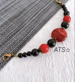 羽織紐　ストールクリップ　羽織留　深緋 1418