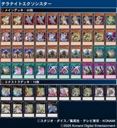 【カジュアルデッキ】テラナイトエクソシスター　スリーブ付き　遊戯王　格安デッキ