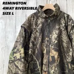 REMINGTON 総柄リアルツリープリント4WAYリバーシブルジャケット　L