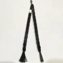 新品 正絹 羽織紐 夏物 黒色
