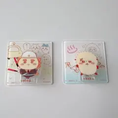ちいかわ　アクリルクリップ　ラッコ、シーサー 2個セット