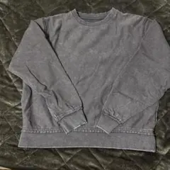 HARE グレー 長袖 クルーネック スウェット