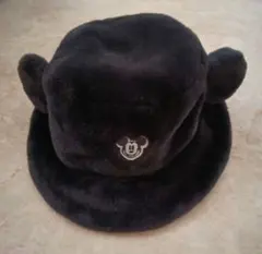 ミッキーマウス 耳付き黒帽子