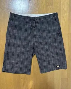 h*o様 Dickies チェックショーツ ワークショーツ W33 ブラック 古