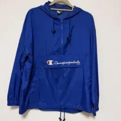 チャンピオン アノラックパーカー ブルー 古着