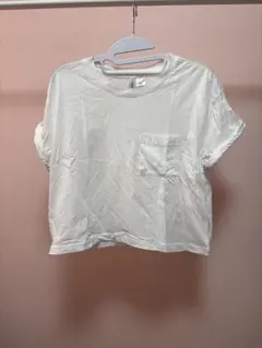 DIVIDED ホワイト ポケット付き Tシャツ Mサイズのサムネイル
