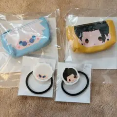 呪術廻戦 セガラッキーくじ ミニポーチ アクリルヘアゴム 五条悟 夏油傑