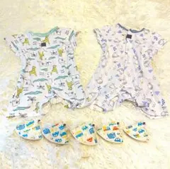 A165◾︎ベビー服 ロンパース 男の子 新生児 春夏秋 50〜60cm 西松屋のサムネイル