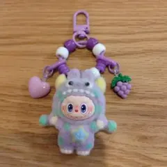 ラブブ（フロッキー加工）じゃらじゃらキーホルダー　113番